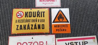 Cedule retro smaltovane a plastove - 4