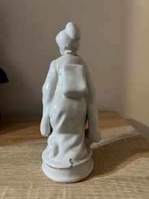 Porcelánová soška Gejša - 4