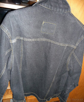 Bunda - džíska jeans riflová pánská černá - vel.XL - 4