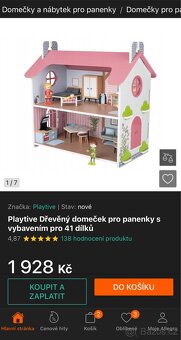 Domecek pro panenky v originalni krabici s prislusenstvim - 4