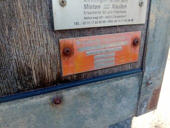masivní nákladní vlek Barthau 2000 kg - 4