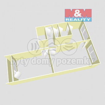 Prodej bytu 2+1, 63 m², DV, Jirkov, ul. Krušnohorská - 4