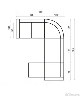 Prodám Sedací soupravu do U v právě kůži - 4
