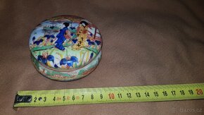 Retro porcelánová dóza na šperky Viktoria Stará Role K.Var - 4