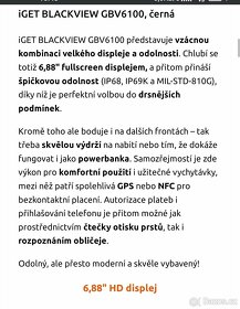 IGET Blackview GBV6100 3GB/16GB,Black(odolný) - 4