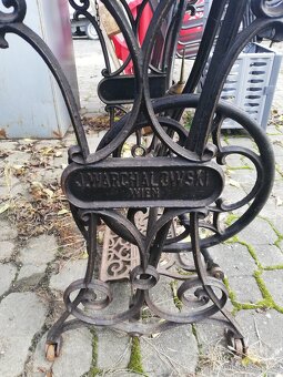 Starý šicí stroj-J.WARCHALOWSKI-Wien - 4
