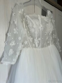 Tylové svatební šaty - 4