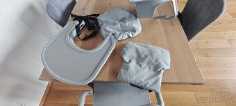 Židlička CYBEX Lemo + bezpečnostní pásy + potahy - šedá - 4