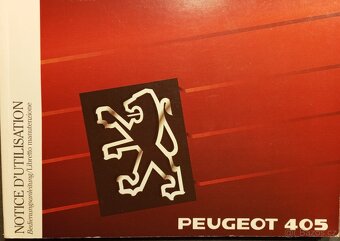 Příručky uživatele Peugeot ,405,406 - 4