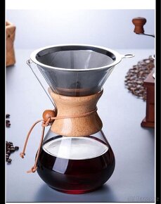 Chemex náhradní dřevěná rukojeť s koženým páskem - 4