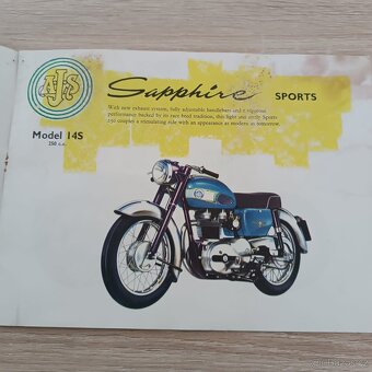 AJS model 14, anglický moto veterán 1961, bílé SPZ - 4