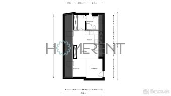 Útulná a plně zařízená garsonka u Stromovky – 1kk, 39 m², Pr - 4