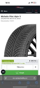 275/40 R19 michelin pilot alpin 5 - 4