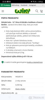 dětské kolo - barbie - 4