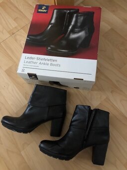Kožené kotníkové boty vel.40, zn.Tchibo, TOP STAV - 4
