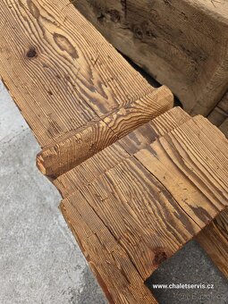 Historické 300 let staré stojky - dubové - 4