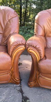 Kožená sedací souprava 3+1+1 - 4