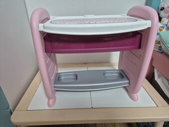 Postylka pro panenky, jídelní židlička,  přebalovací pult - 4