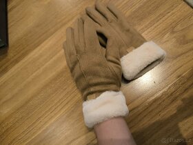 Zimní rukavice s kožešinou - 4