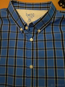 Pánská slim kostkovaná košile Smog/XL-L/2x60cm - 4
