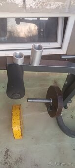 Lavice ,bench činka + kotouče 122 kg. - 4