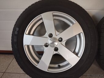 ALU 4x100 r15x6j ET 38, 195/60/15 zánovní letní Nexen - 4