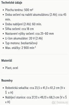 Robotická sekačka Parkside 500 m2 - 4