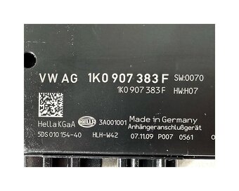 Řídící jednotka tažného zařízení 1K0907383F VW Passat B6 10 - 4