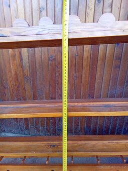 Velká dřevěná police - 4