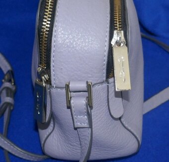 Kožená šedá kabelka/crossbody Paul Costelloe - 4