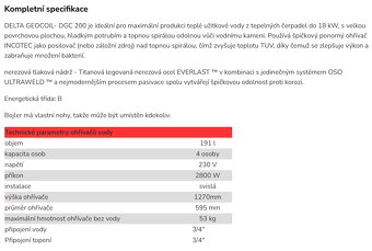 OSO HOTWATER_DELTA DGC 200; 2,6m2; 3kw patrona; nerez, OSO - 4
