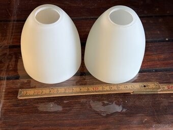 Skleněný bílý kryt světla - 2kusy - 4