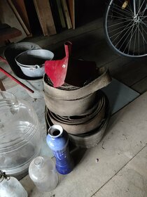 Staré cepy,ploché řemeny, hašple atd.viz fotky - 4