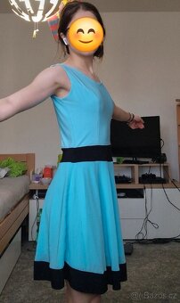 Modré šaty PRESS 34 - 4