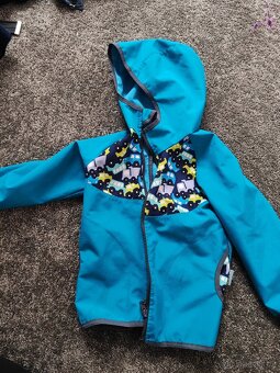 Unuo bunda modrá autíčka softshell vel 92/98 - 4