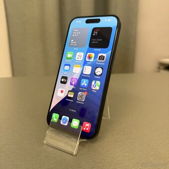 iPhone 15 Pro 128GB blue titan, pěkný stav, rok záruka - 4
