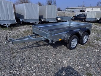 Přívěsný vozík dvouosý 252x130cm, 750kg, sklopný, 130km/h - 4