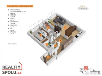 Prodej, byty/3+kk, 69 m2, Pomořanská 486/7, 18100 Praha, Hla - 4