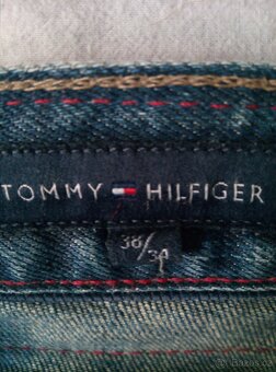 Džíny TOMMY HILFIGER 38/34,CALVIN KLEIN,kožený opasek - 4