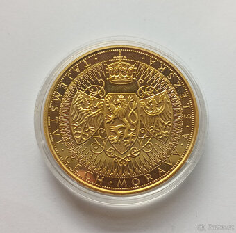 Pamětní medaile SVATOVÍTSKÝ POKLAD – zlato & platina, certif - 4