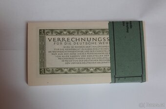 100 ks balíček Wehrmacht 1 Reichsmark 1944,UNC - 4