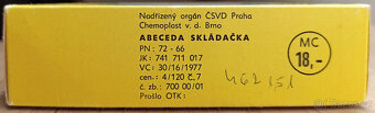 Retro plastová skládací abeceda - 4