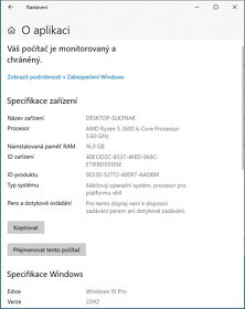 Herni PC - Ryzen 3600, 16GB RAM, SSD+HDD, 5700XT, WIN10 - 4