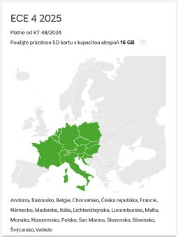 Mapy 2025 - Originál navigační SD karta Škoda - 4