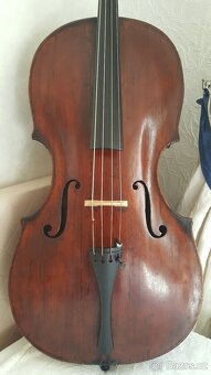 250-300 let staré 44 barokní violoncello z jižního Německa, - 4