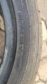 Prodám pneu Fulda SportControl 2,rozměr 215/50R17 - 4
