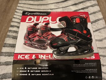 Chlapecké brusle 2v1, vel. S(31-34), černo-červené - 4