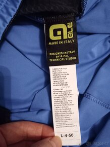 Pánský cyklodres Ale Solid Color Block jersey - Blue vel. L - 4
