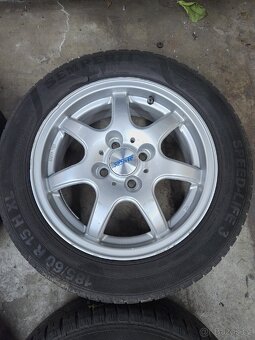 Alu kola 4x100 + letní pneu 185/60 r15 - 4