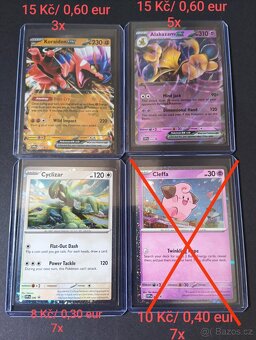 Pokémon karty 1 - 4